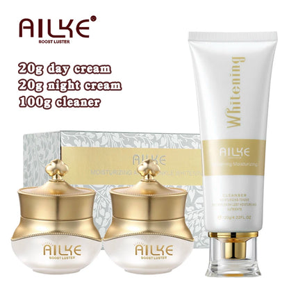 AILKE Anti-Aging Wrinkle Whitening Skin Care Face Cream With Collagen Rose Moisturizing Brightening Women Facial Korean Cosmetic